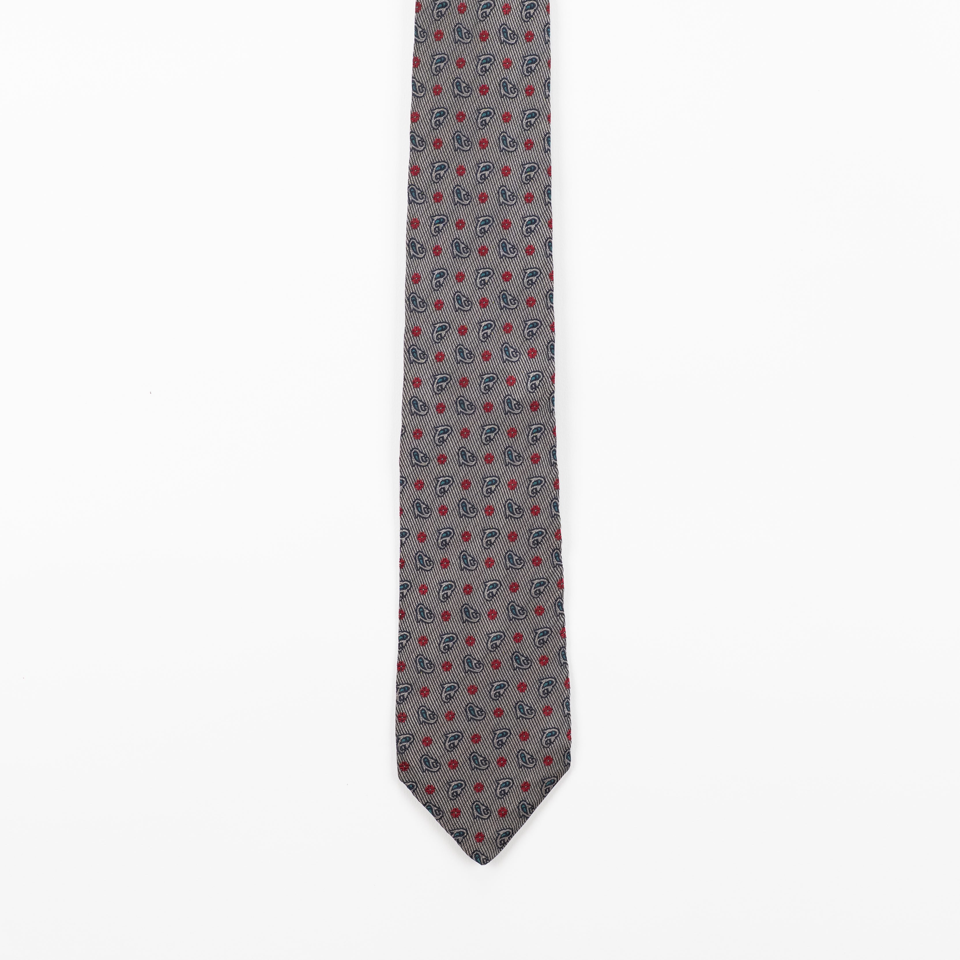 Cravatta fantasia Paisley  - 100% Seta