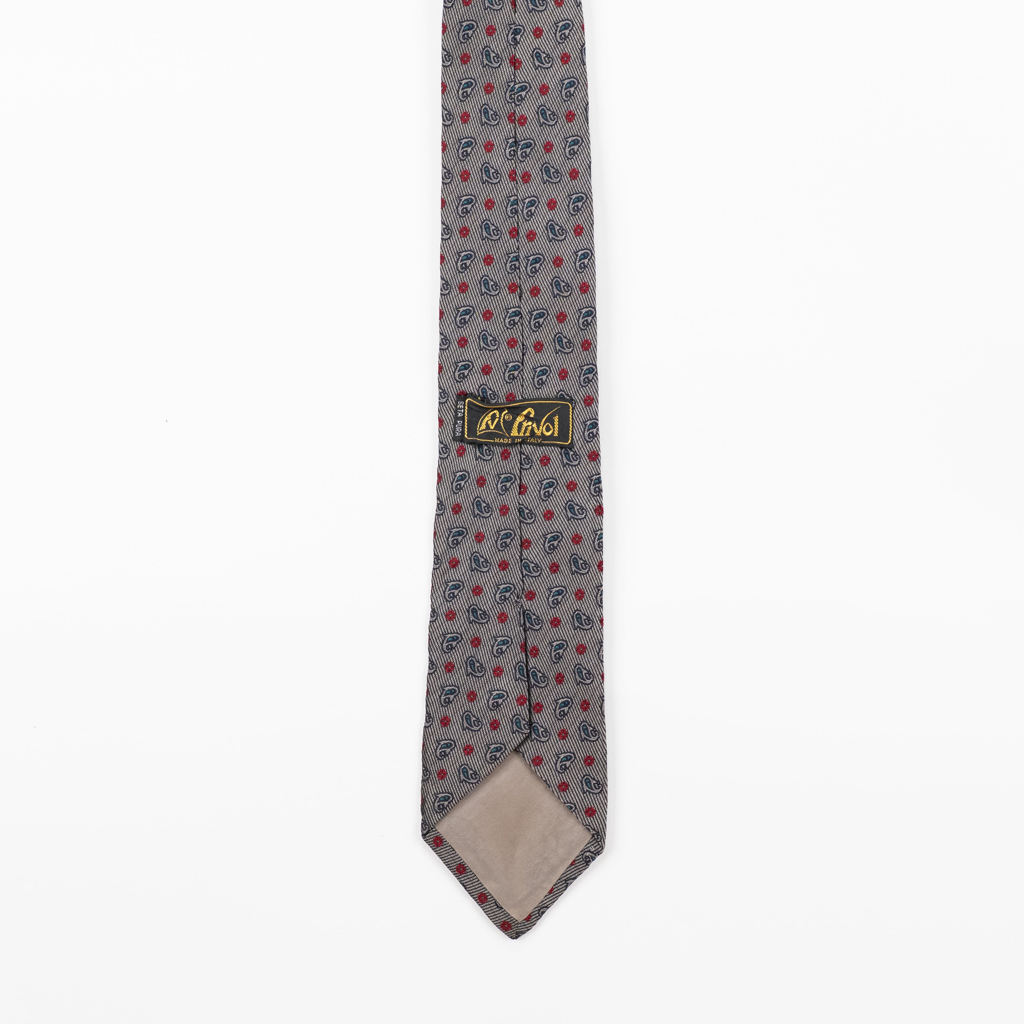 Cravatta fantasia Paisley  - 100% Seta