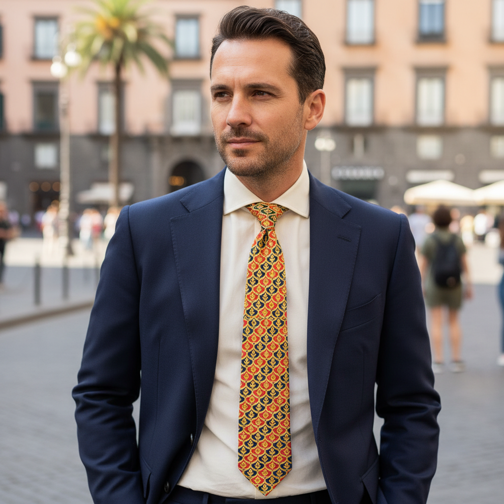 Cravatta fantasia Stampe - 10 cm