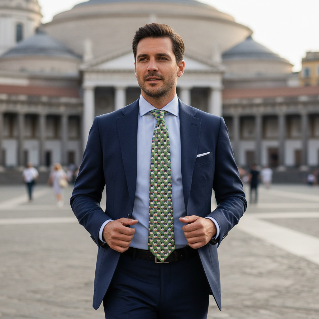 Cravatta fantasia Animali 100% Seta - 10 cm