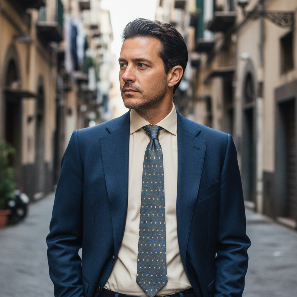 Cravatta LUXURY misto Seta e Lana - Trussardi 10,5 cm