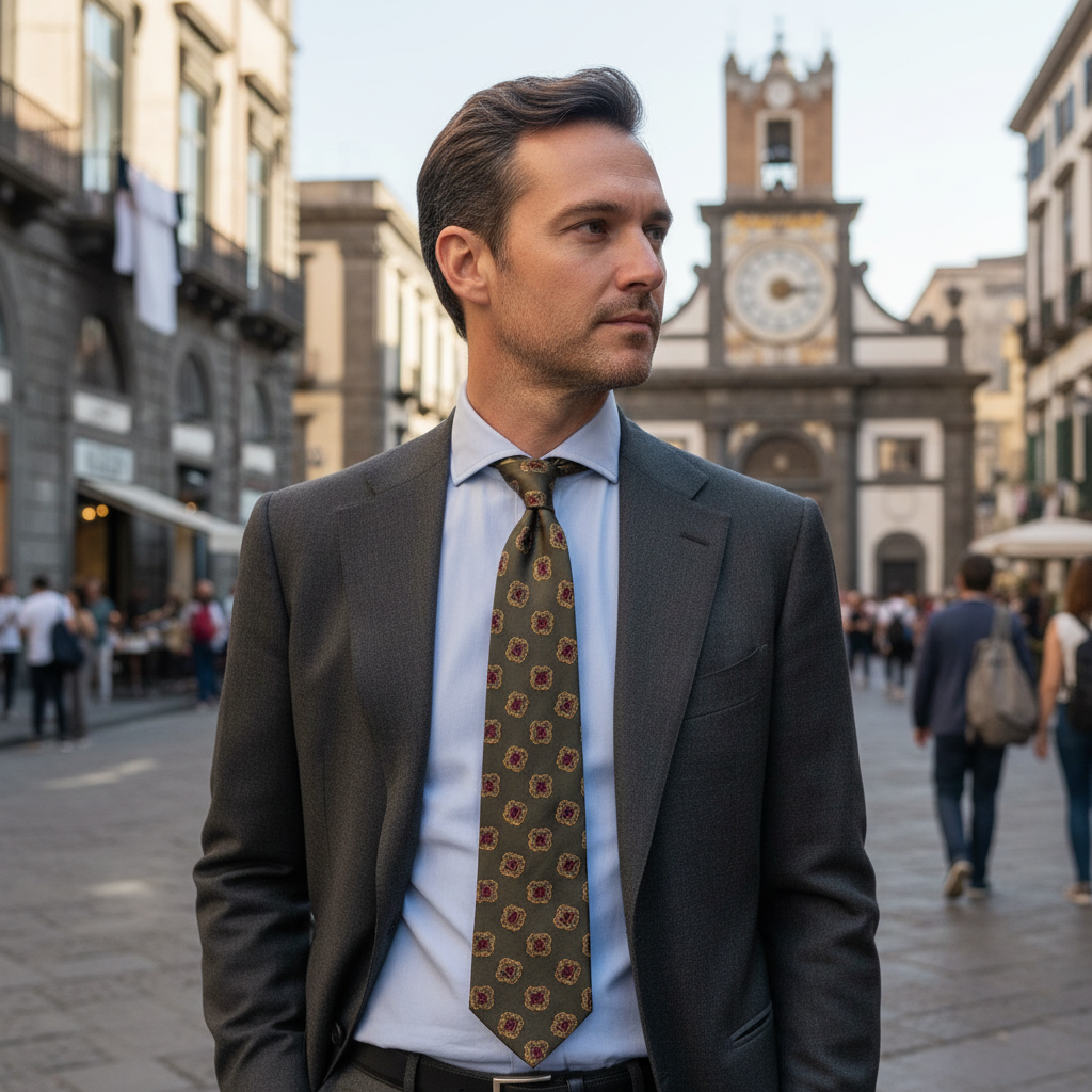 Cravatta LUXURY 100% Seta - Gherardini 9 cm