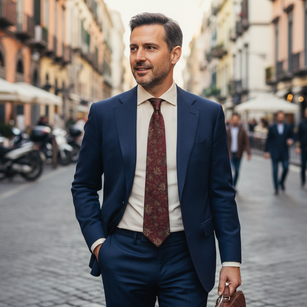 Cravatta LUXURY 100% Seta - Pierre Balmain 9 cm