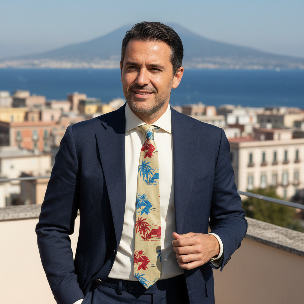 Cravatta LUXURY 100% Seta - Fendi 8 cm