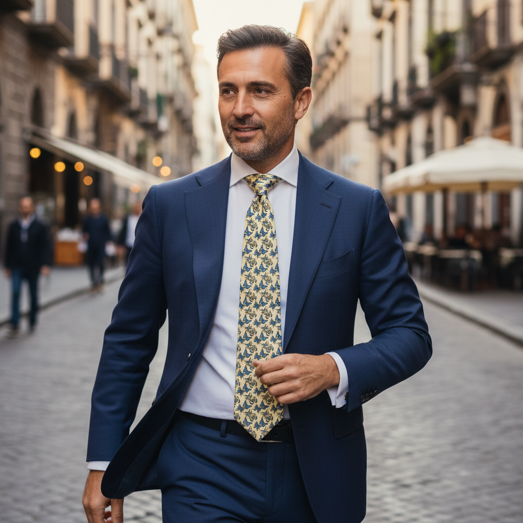 Cravatta fantasia Animali - 10 cm