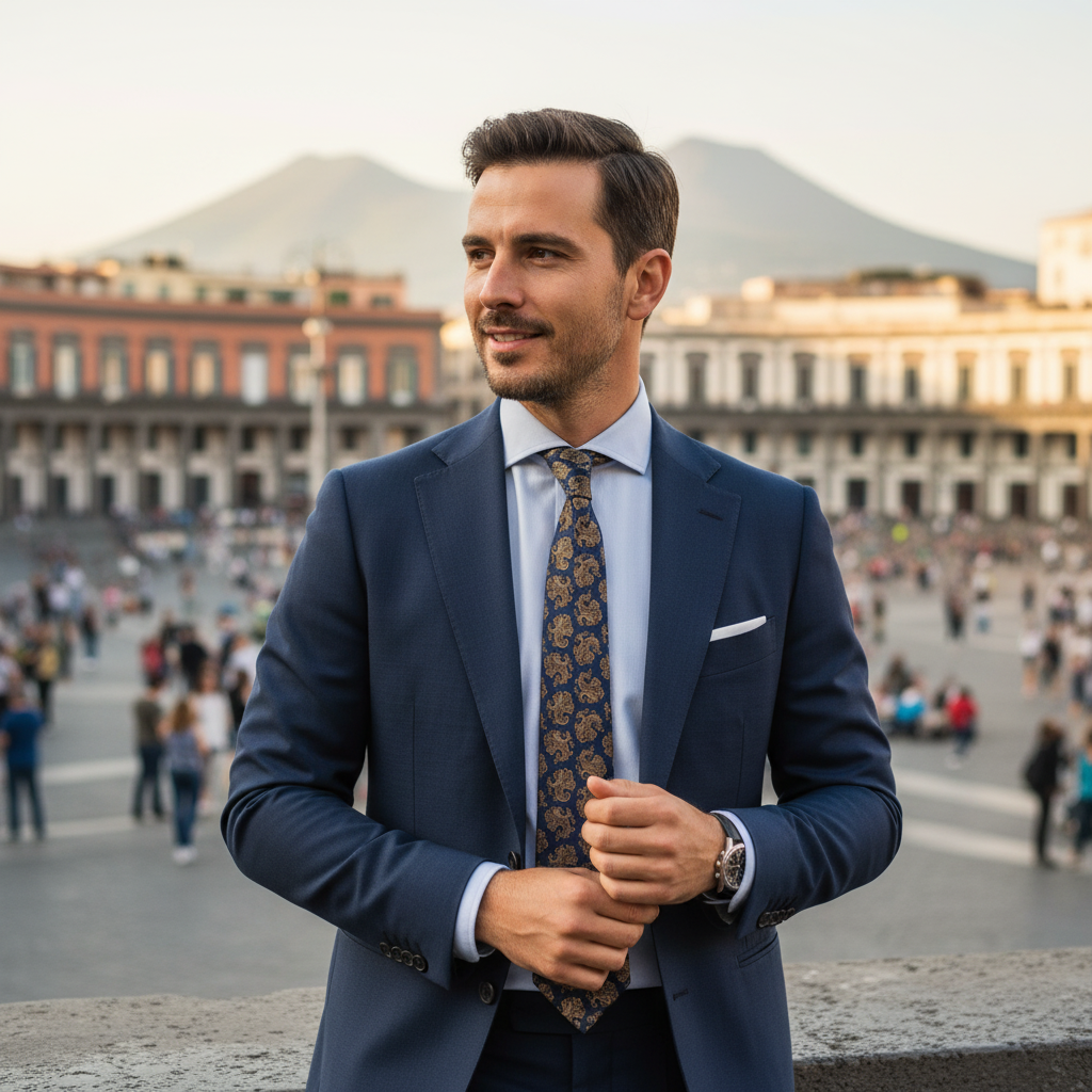 Cravatta fantasia Paisley  - 8 cm