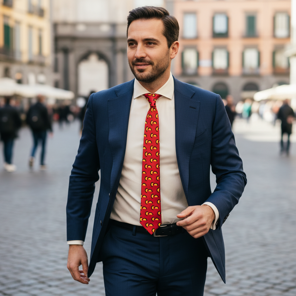 Cravatta fantasia Stampe - 8 cm