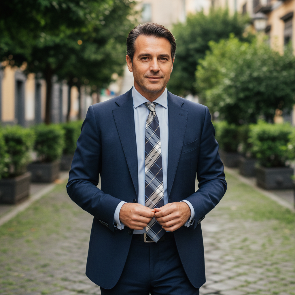 Cravatta LUXURY 100% Seta - Tommy Hilfiger 8 cm