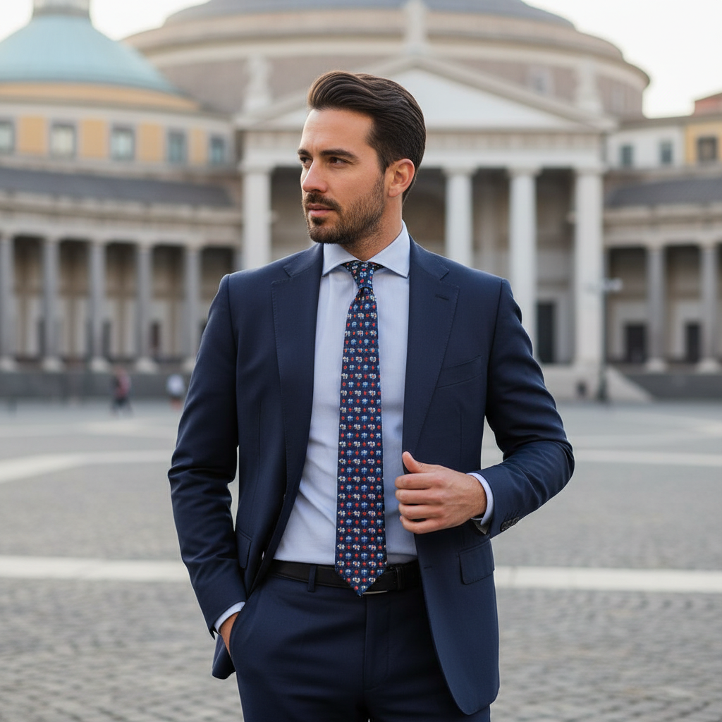 Cravatta fantasia Animali 100% Seta - 9 cm