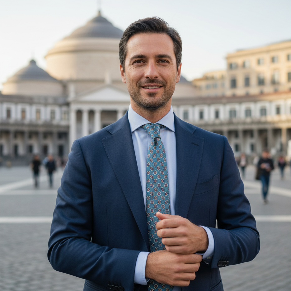 Cravatta fantasia Paisley 100% Seta - 8,5 cm