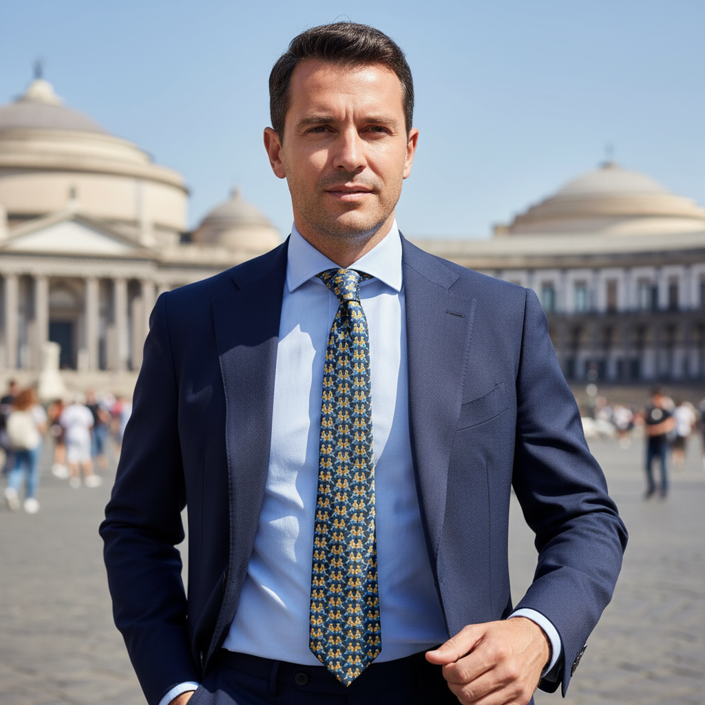 Cravatta Fantasia Stampe  - 9,5 cm