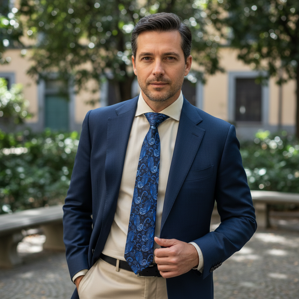 Cravatta LUXURY 100% Seta - Lanvin 9,5 cm