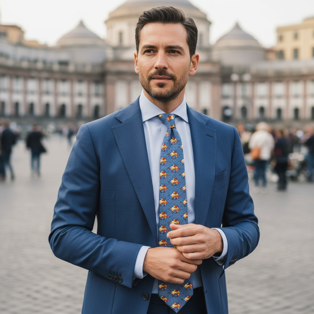 Cravatta fantasia Animali 100% Seta - 9 cm