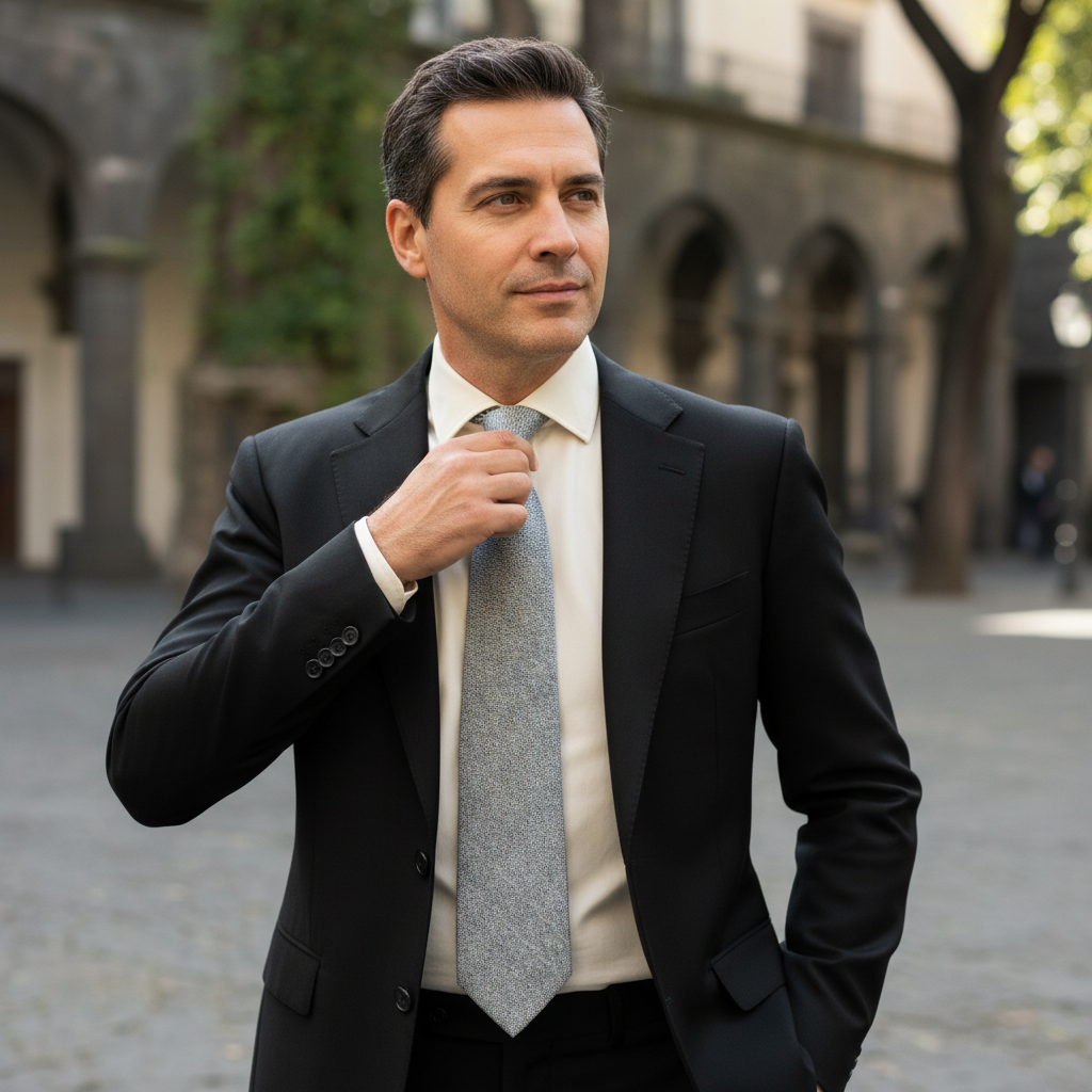 Cravatta LUXURY 100% Seta - Valentino 9,5 cm