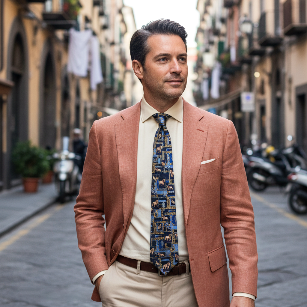 Cravatta fantasia Animali - 9,5 cm