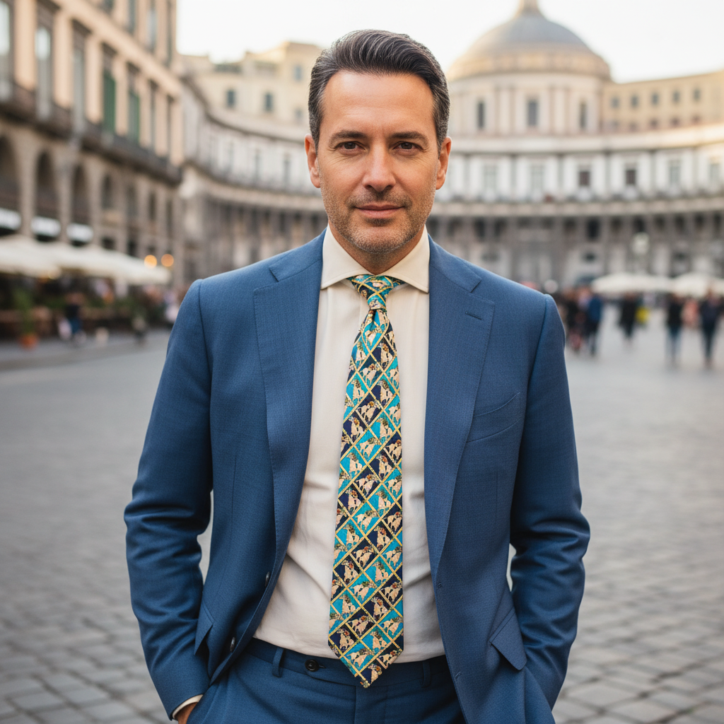 Cravatta fantasia Animali 100% Seta - 9 cm